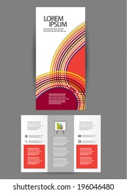 flat brochure design