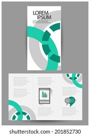 flat brochure design