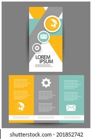 flat brochure design