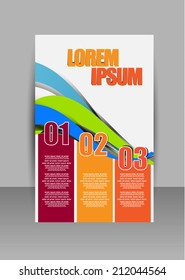 flat brochure design