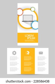 flat brochure design. vector