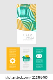 flat brochure design. vector
