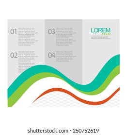 flat brochure design. vector