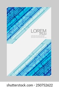 flat brochure design. vector