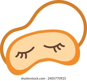 flat brown eye patch icon