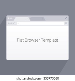 Flat browser template