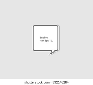 Flat Bubble Speech Modern Style Icon