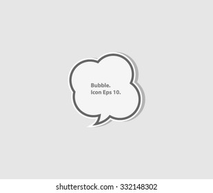 Flat Bubble Speech Modern Style Icon