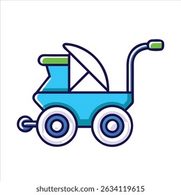 Icono de buggy plano concepto de diseño de ilustración moderno aislado