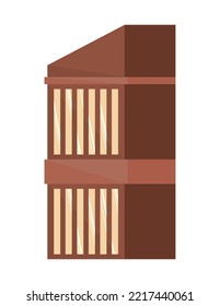 estilo de icono aislado de la ciudad de construcción plana