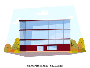 Flat building. Design for your website, brochures, etc. Vector illustration.