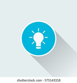 flat bulb icon