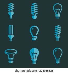 Flat bulb idea Icon