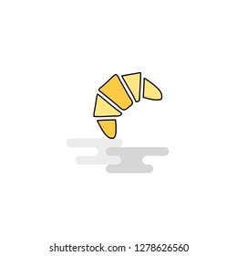Flat Bun Icon. Vector