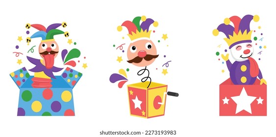 Flat Bundle April Fools Design Illustration