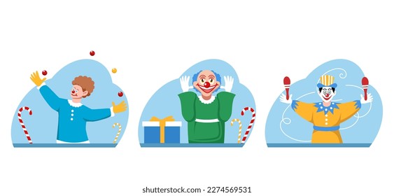 Flat Bundle April Fools Design Illustration