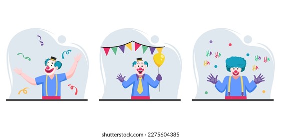 Flat Bundle April Fools Design Illustration