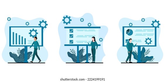 Flat Bundle Business Design Illustration