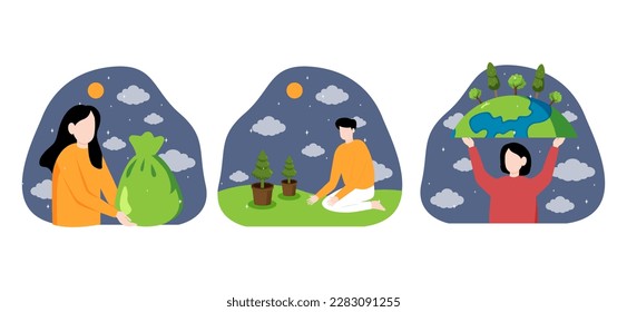 Ilustración de diseño del Día Plano
