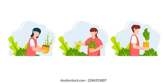 Flat Bundle Earth Day Design Illustration