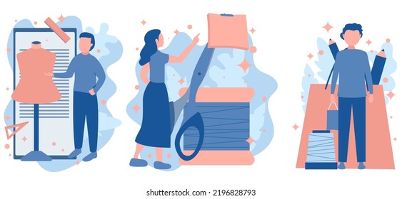 Flat Bundle Fashion Design Illustration