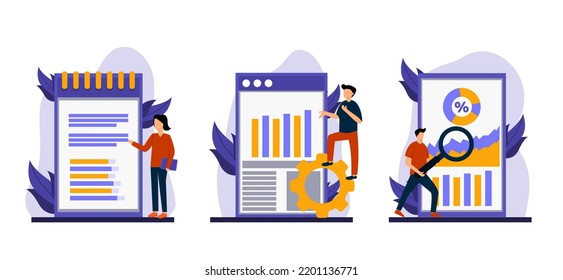 Flat bundle marketing design illustration