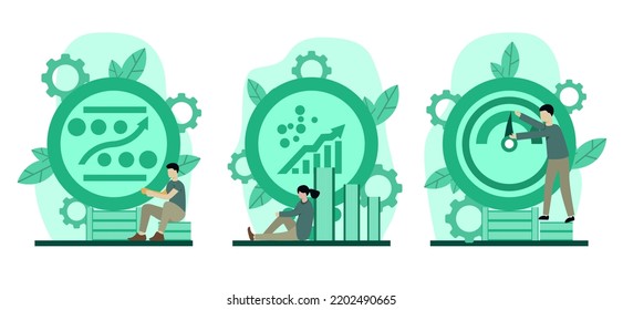 Flat bundle marketing design illustration