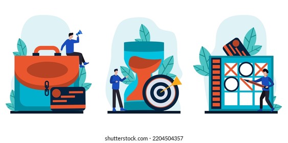 Ilustración de diseño de un paquete plano