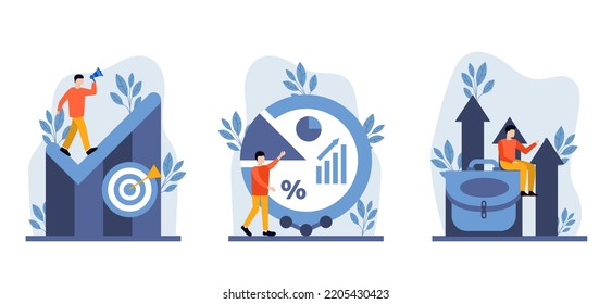 Flat bundle marketing design illustration