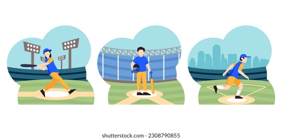 Flat Bundle Workout Design Illustration