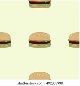 flat Burger pattern
