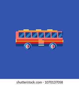 Flat  bus illustration