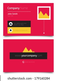 Flat Business card design