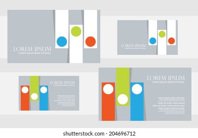 flat business card design