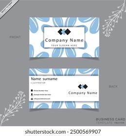 Flat business card template for your business.