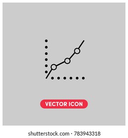 Flat Business ,Finance Chart Vector Icon Illustration.Ui/Ux.Premium Quality.