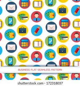 Flat Business Infographic Background 