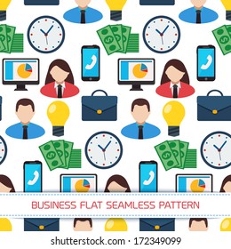 Flat Business Infographic Background 