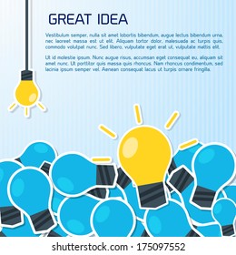 Flat Business Infographic Background. 