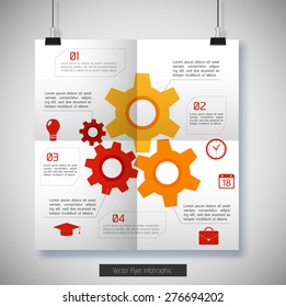 Flat Business Infographic Background