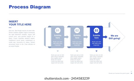 Flat business infographic diagram vector slide presentation template