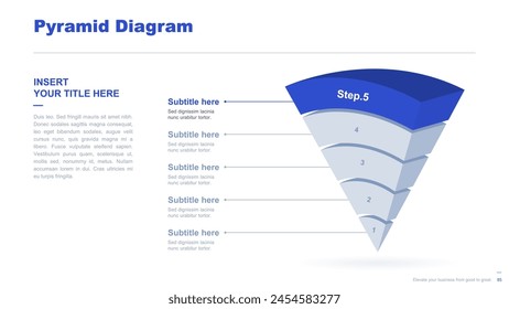 Flat business infographic diagram vector slide presentation template