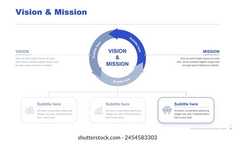 Flat business infographic diagram vector slide presentation template