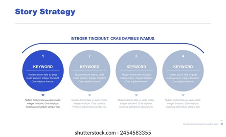 Flat business infographic diagram vector slide presentation template