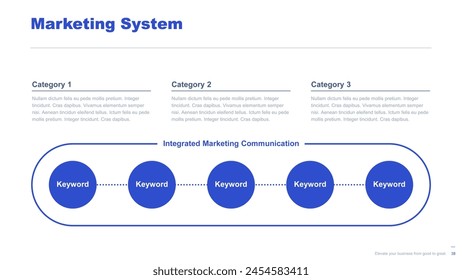 Flat business infographic diagram vector slide presentation template