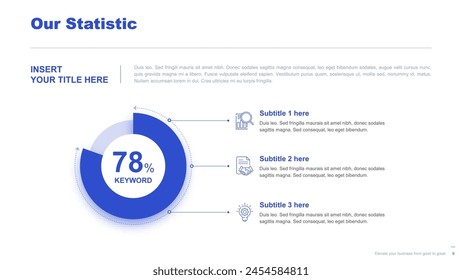 Flat business infographic diagram vector slide presentation template