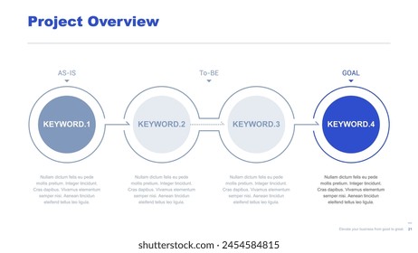 Flat business infographic diagram vector slide presentation template