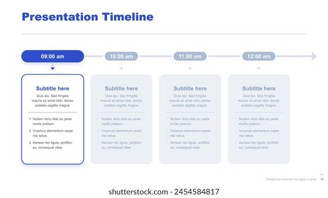 Flat business infographic diagram vector slide presentation template