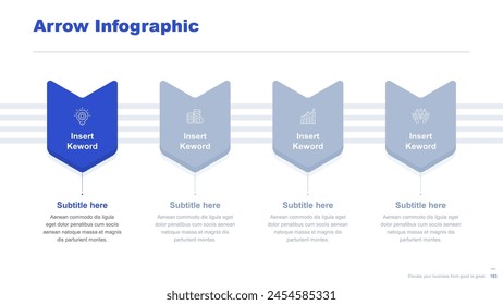 Flat business infographic diagram vector slide presentation template