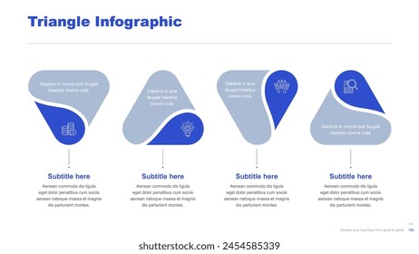 Flat business infographic diagram vector slide presentation template